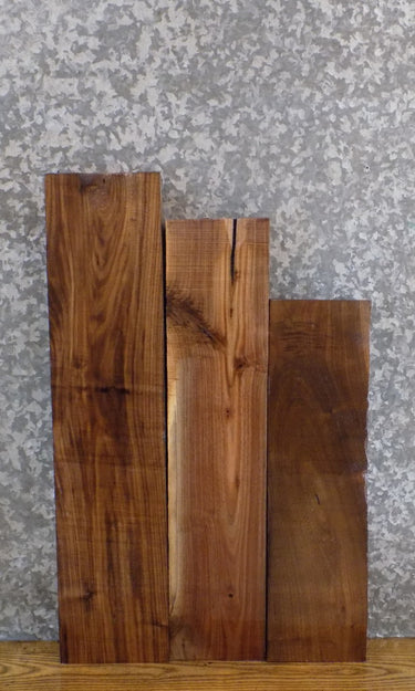 3- Kiln Dried Black Walnut Rustic Lumber Boards/Craft Pack 11451